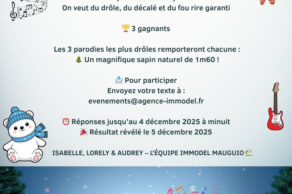 Jeu concours Noël 2025