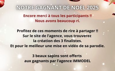 Les 3 gagnants du jeu de Noël 2025